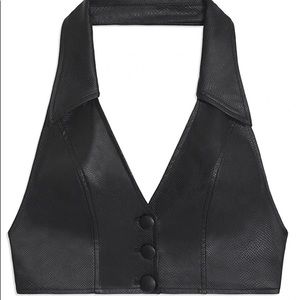 Weworewhat bella vest croc embossed size s